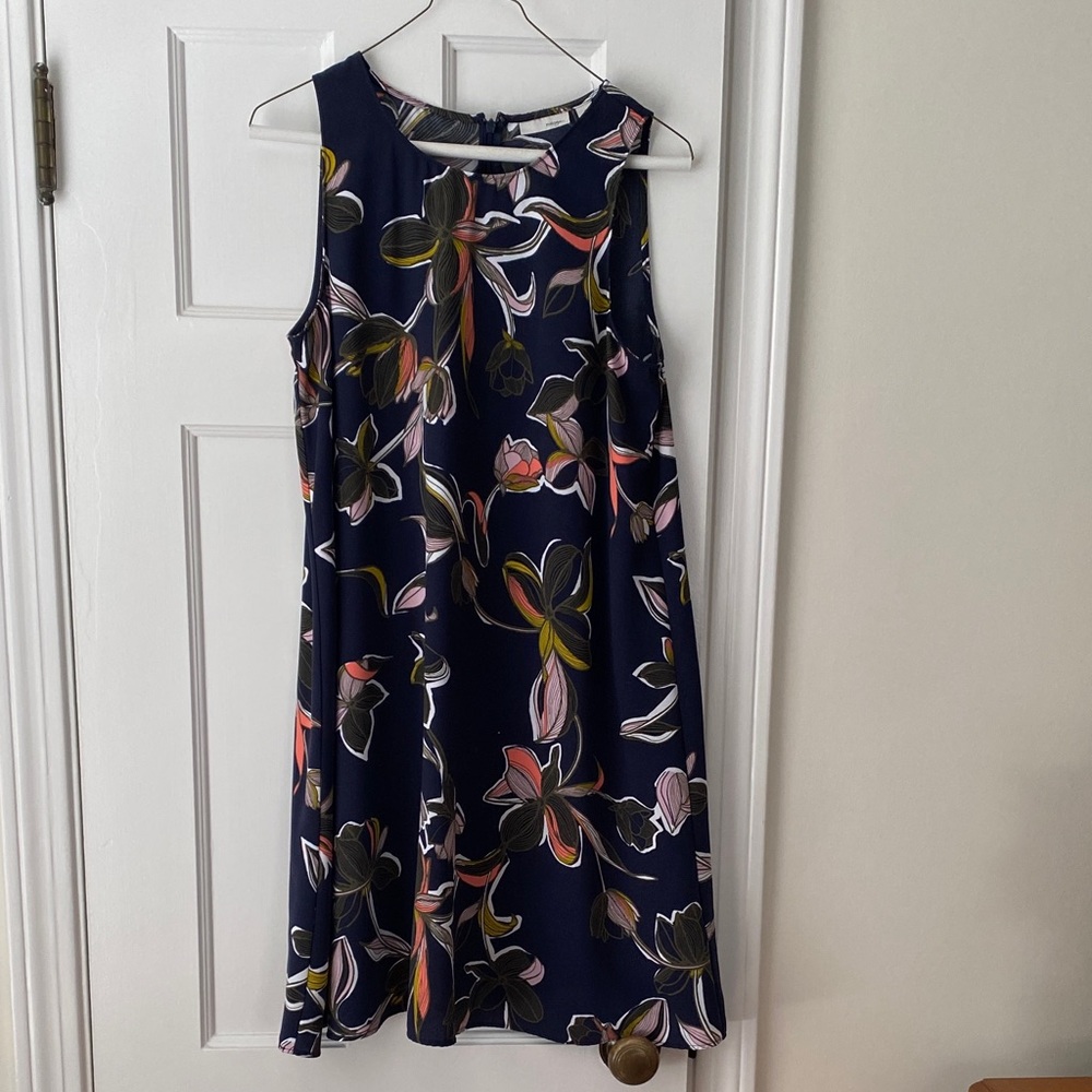 Halogen Navy Floral Mini Dress